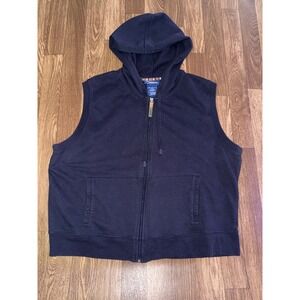Catalina Ladies Extra Large Navy Blue‎ Sleeveless Hooded Zip Up Vest